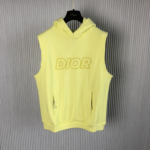 ディオール フード ベストスーパーコピー DIOR コットン スリーブレスコットンウール混紡のフード ベスト