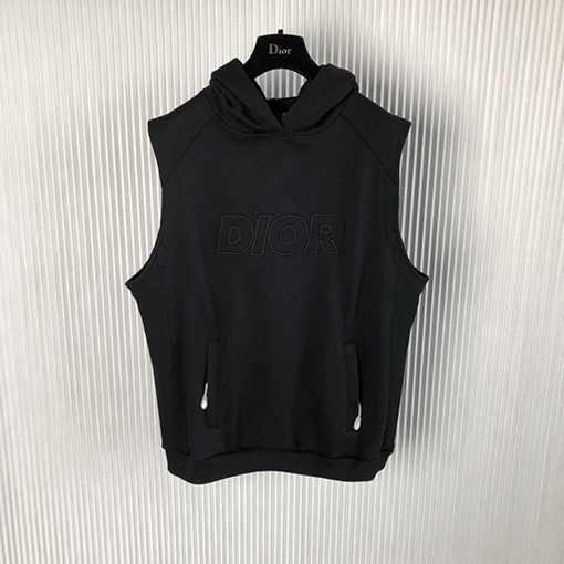 ディオール フード ベストスーパーコピー DIOR コットン スリーブレスコットンウール混紡のフード ベスト