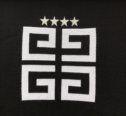 ジバンシイ セータースーパーコピー GIVENCHY カジュアルな大文字の4Gと五角星デザインの刺繍入り長袖ウールセーター
