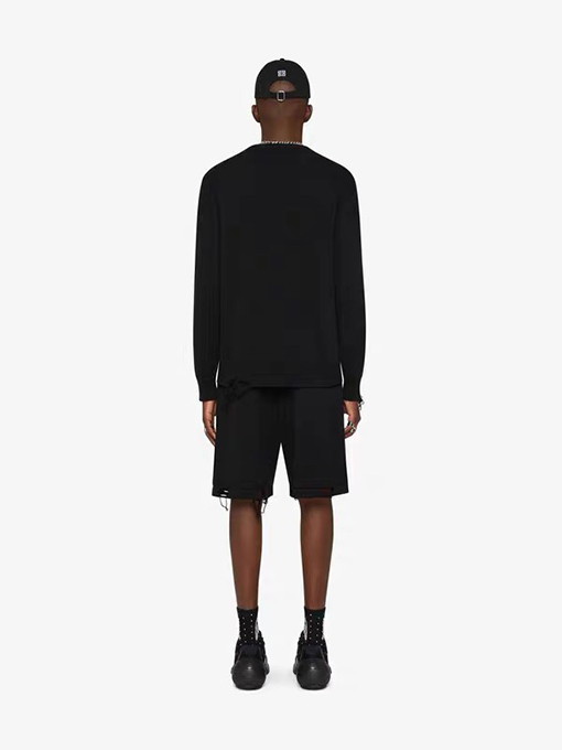 ジバンシイ セータースーパーコピー GIVENCHY カジュアルな大文字の4Gと五角星デザインの刺繍入り長袖ウールセーター