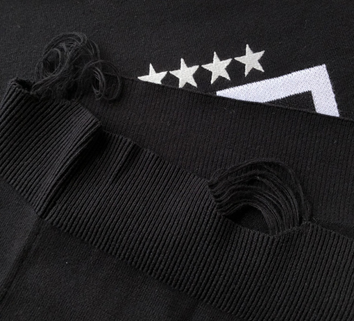 ジバンシイ セータースーパーコピー GIVENCHY カジュアルな大文字の4Gと五角星デザインの刺繍入り長袖ウールセーター