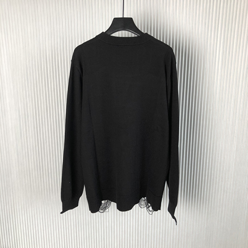 ジバンシイ セータースーパーコピー GIVENCHY カジュアルな大文字の4Gと五角星デザインの刺繍入り長袖ウールセーター