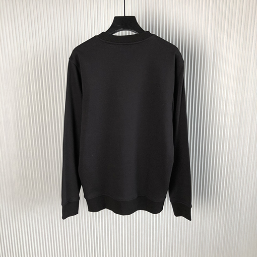 プラダ スウェットシャツスーパーコピー  PRADA 三角形のロゴ入りラウンドネック長袖スウェットシャツ