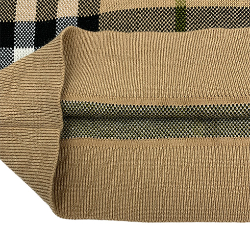 バーバリー セーター  スーパーコピー BURBERRY チェック柄ウールセーター コットン、シルクの高級素材のデザイン