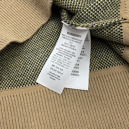 バーバリー セーター  スーパーコピー BURBERRY チェック柄ウールセーター コットン、シルクの高級素材のデザイン