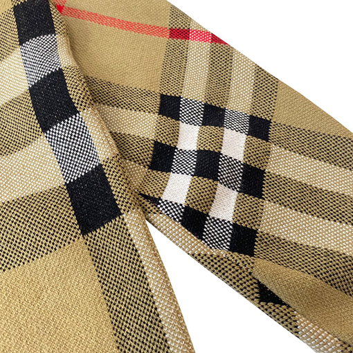 バーバリー セーター スーパーコピー BURBERRY チェック模様のラウンドネックセーター
