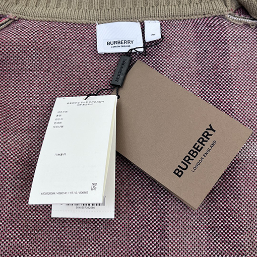 バーバリー チェックカーディガン スーパーコピー BURBERRY ウールとアクリルの混合素材