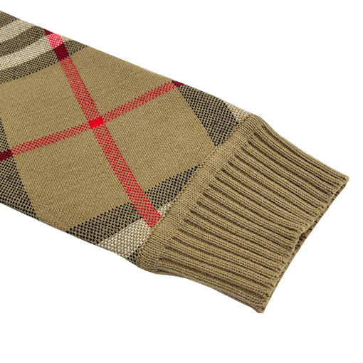 バーバリー チェックカーディガン スーパーコピー BURBERRY ウールとアクリルの混合素材