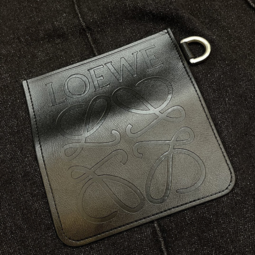 ロエベ デニムジャケット LOEWEスーパーコピー レザーポケットのデニムジャケット