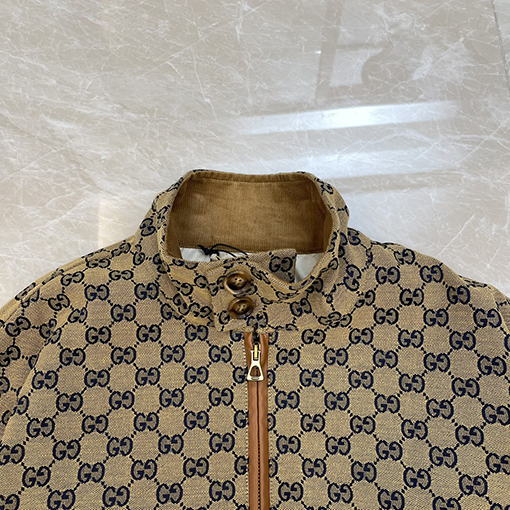 グッチ ジャケットスーパーコピー GUCCIダブルGジャカード·配色·ストライプジャケットコートとパッチワークストライプのジャケット
