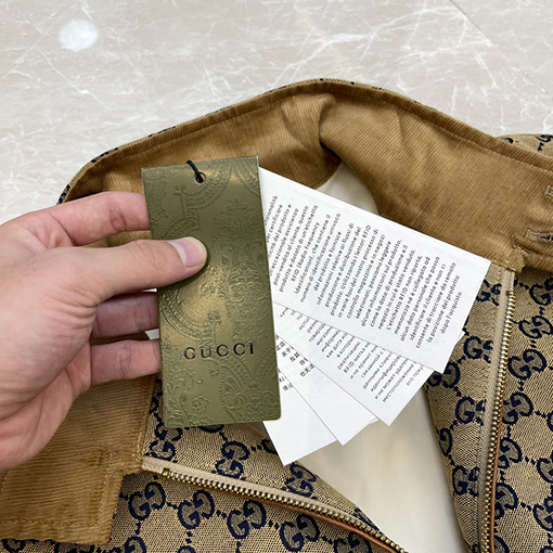 グッチ ジャケットスーパーコピー GUCCIダブルGジャカード·配色·ストライプジャケットコートとパッチワークストライプのジャケット