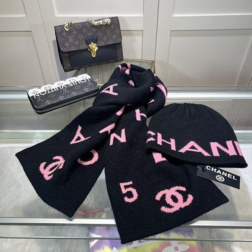 シャネル マフラー CHANELスーパーコピー クラシックなセット帽子 ,帽子＋マフラー一流の肌触り！ぽかぽかで超快適