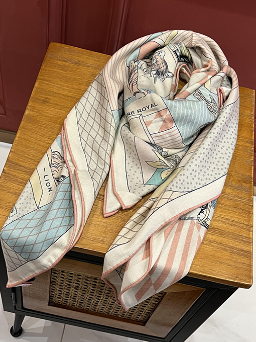エルメス スカーフコピー  HERMES ジュンマリープリズムカシミアスカーフ