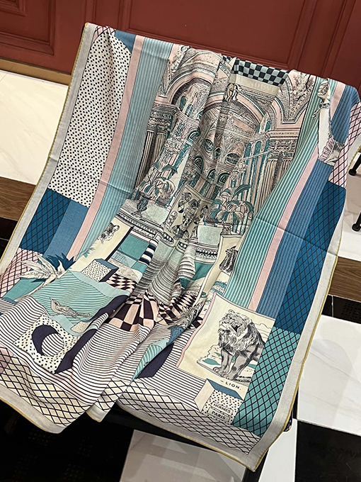 エルメス スカーフコピー  HERMES ジュンマリープリズムカシミアスカーフ