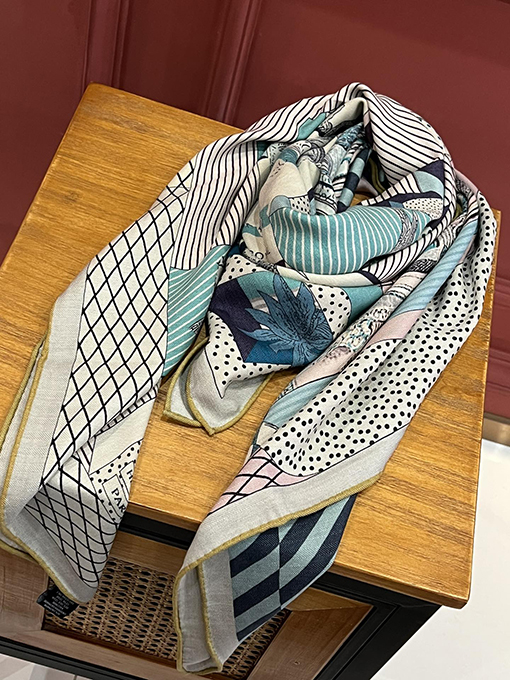 エルメス スカーフコピー  HERMES ジュンマリープリズムカシミアスカーフ