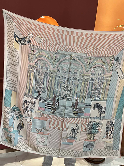 エルメス スカーフコピー  HERMES ジュンマリープリズムカシミアスカーフ