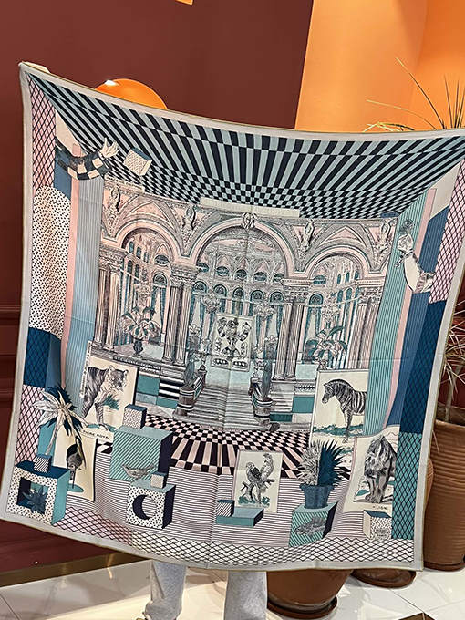 エルメス スカーフコピー  HERMES ジュンマリープリズムカシミアスカーフ