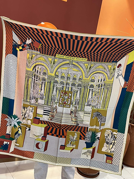 エルメス スカーフコピー  HERMES ジュンマリープリズムカシミアスカーフ
