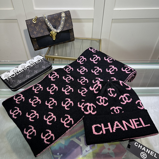 シャネルマフラー スーパーコピー CHANEL クラシックなセット帽子！帽子＋マフラー