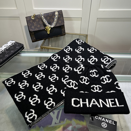 シャネルマフラー スーパーコピー CHANEL クラシックなセット帽子！帽子＋マフラー