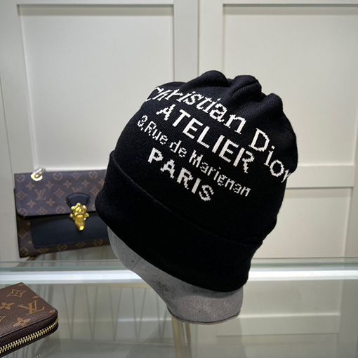 ディオール ニット帽子  DIORスーパーコピー ウールとカシミアのダブルレイヤーニット帽子