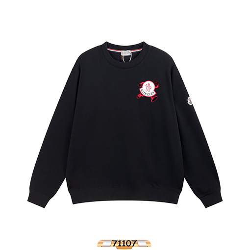 モンクレール スウェットTシャツ おしゃれなプリントが施されたラウンドネックのトップス - スタイルと快適さを両立