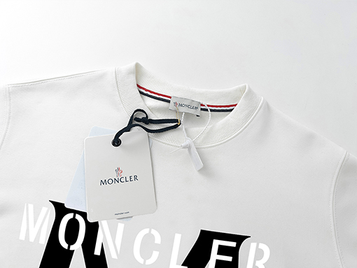 モンクレール スウェットTシャツ カップルで楽しむお揃い プリントト長袖 Tシャツ ビッグMロゴプリント