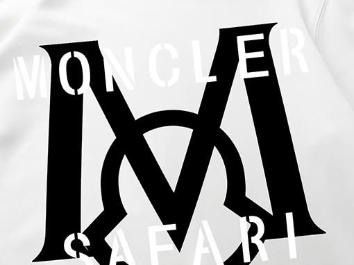 モンクレール スウェットTシャツ カップルで楽しむお揃い プリントト長袖 Tシャツ ビッグMロゴプリント