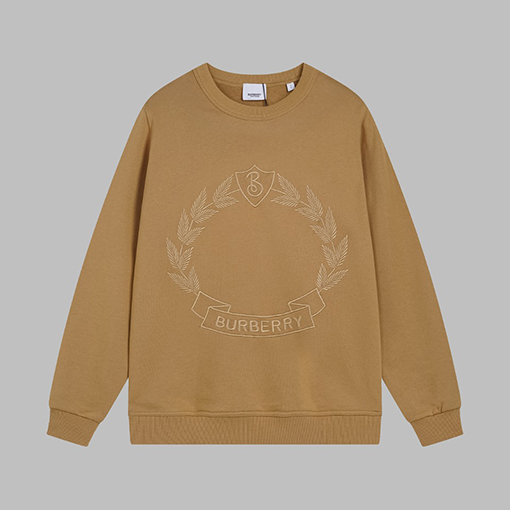 バーバリー スウェット長袖 Tシャツ コピー BURBERRY バッジ刺繍ラウンドマンツーマンTシャツ
