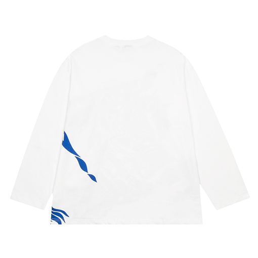 バーバリー長袖 Tシャツ コピー 立体的な戦馬デザインのルーズフィット長袖Tシャツ - くつろぎのスタイリッシュ感