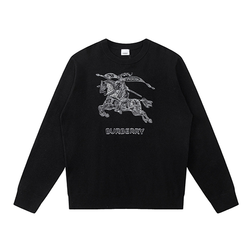 バーバリー ニット セーター BURBERRY スーパーコピー 編み刺繍のラウンドネックセーター