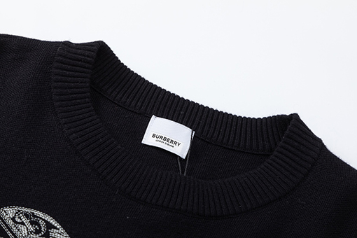 バーバリー ニット セーター BURBERRY スーパーコピー 編み刺繍のラウンドネックセーター