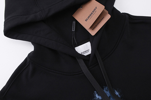 バーバリー パーカー BURBERRY モードプリントのコットンルーズフィットフーディ