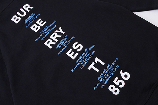 バーバリー パーカー BURBERRY モードプリントのコットンルーズフィットフーディ