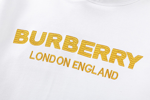 バーバリー パーカー スーパーコピー BURBERRY金色 ロゴ刺繍フーディ