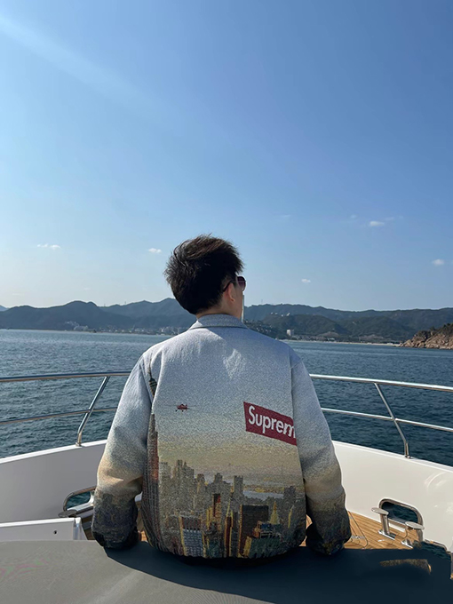シュプリーム大都市の空景ジャケット スーパーコピー  Supreme Week 12  Aerial Tapestry Harrington Jacket
