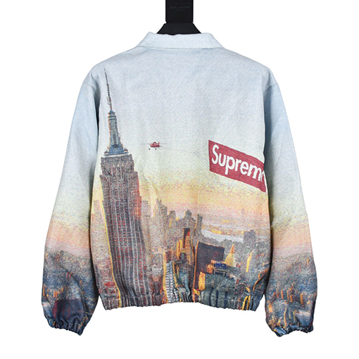 シュプリーム大都市の空景ジャケット スーパーコピー  Supreme Week 12  Aerial Tapestry Harrington Jacket