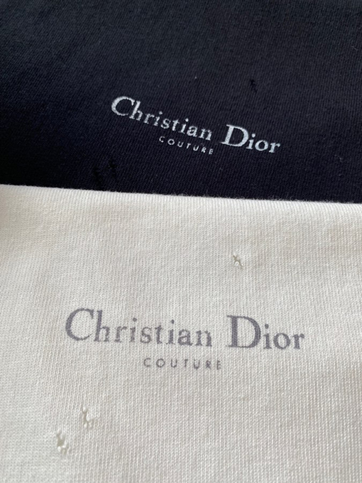 ディオール半袖Tシャツスーパーコピー DIORダメージ加工とプリントのショートスリーブ