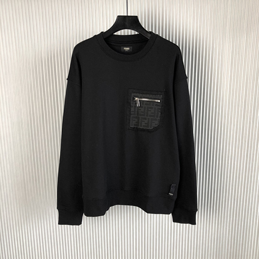 フェンディ スウェットTシャツ スーパーコピー FENDI ジャカールジップアップマンツーマンTシャツ