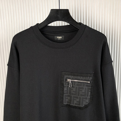 フェンディ スウェットTシャツ スーパーコピー FENDI ジャカールジップアップマンツーマンTシャツ