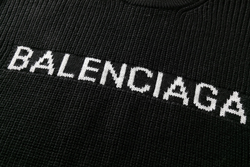 バレンシアガ セーター スーパーコピー BALENCIAGA ロゴ入りの380gのニットセーター