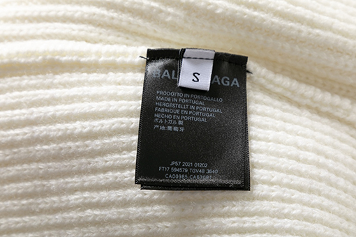 バレンシアガ セーター スーパーコピー BALENCIAGA ロゴ入りの380gのニットセーター