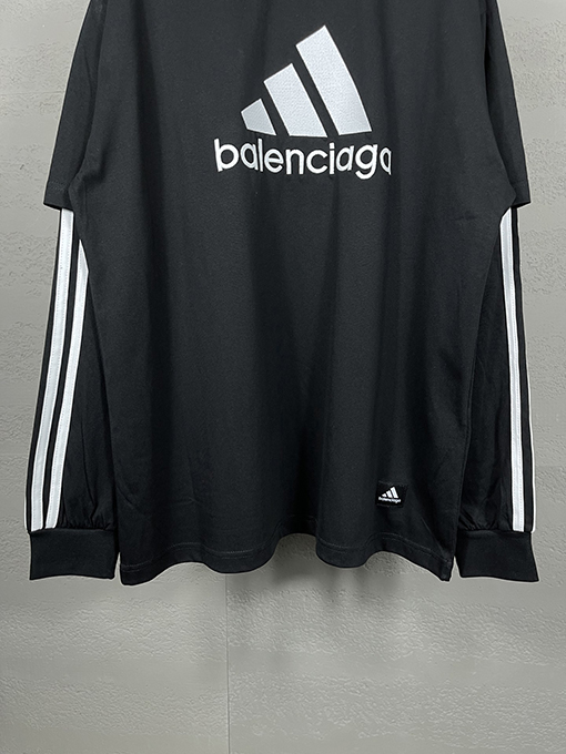 バレンシアガ x アディダス コラボ BALENCIAGA 長袖 Tシャツ スーパーコピー