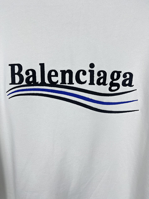 バレンシアガ パーカー BALENCIAGA スーパーコピー コーラ刺繍入り フードつき長袖スウェット