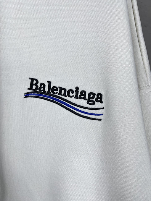 バレンシアガ パーカー BALENCIAGA スーパーコピー コーラ刺繍入り フードつき長袖スウェット