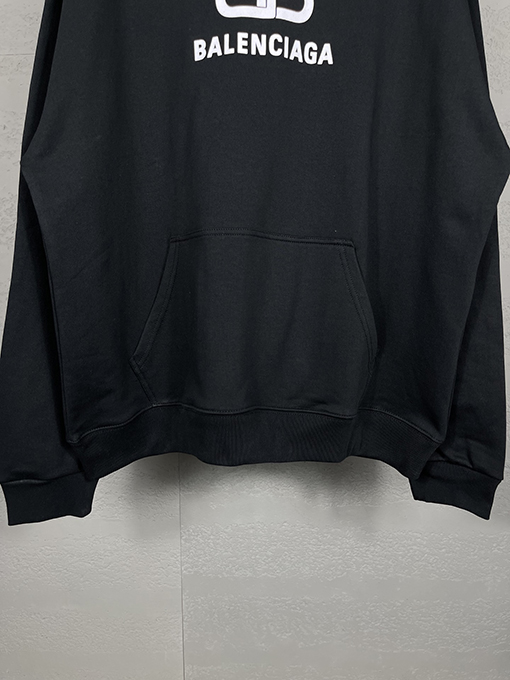 バレンシアガ パーカー BALENCIAGA スーパーコピー ロゴ入り ロングスリーブフード付きスウェット