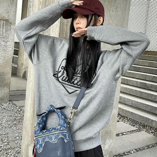 ルイヴィトン NIGO コラボハートプリントラウンドネックスウェット