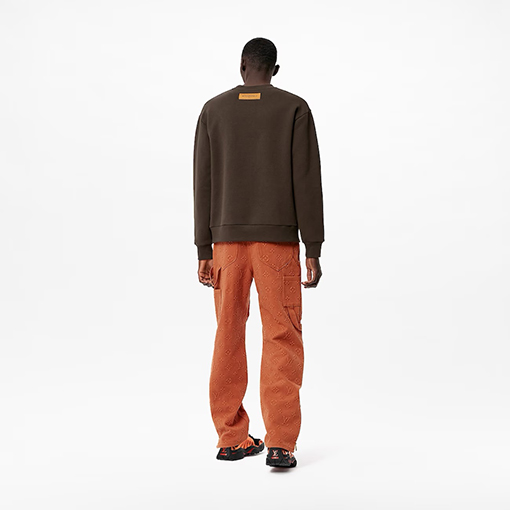 ルイヴィト スウェットTシャツ Louis Vuitton アルファベット組み合わせのラウンドネックスウェット
