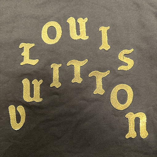 ルイヴィト スウェットTシャツ Louis Vuitton アルファベット組み合わせのラウンドネックスウェット