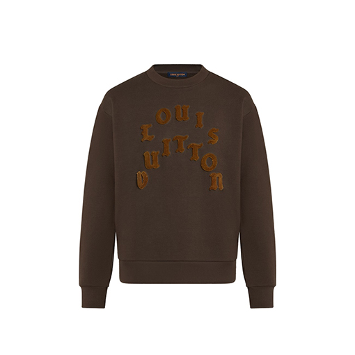 ルイヴィト スウェットTシャツ Louis Vuitton アルファベット組み合わせのラウンドネックスウェット